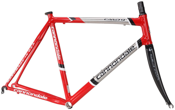 Cannondale CAAD9 Alloy Road Bike Frameset 58cm RED 700c Rim QR USA Made ~2008