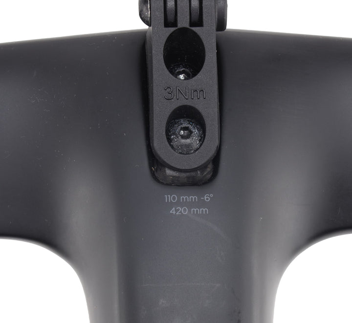 Black Inc AB02 Carbon Road Bike Di2 Barstem Handlebar 420 x 110mm -6º V10 Mount