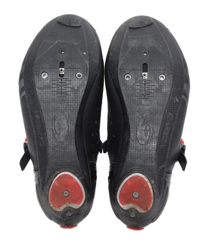 Sidi Genius 5 FIT Road Bike Shoes Carbon EU 40 US Men 7.5 Black 3-Bolt Cycling
