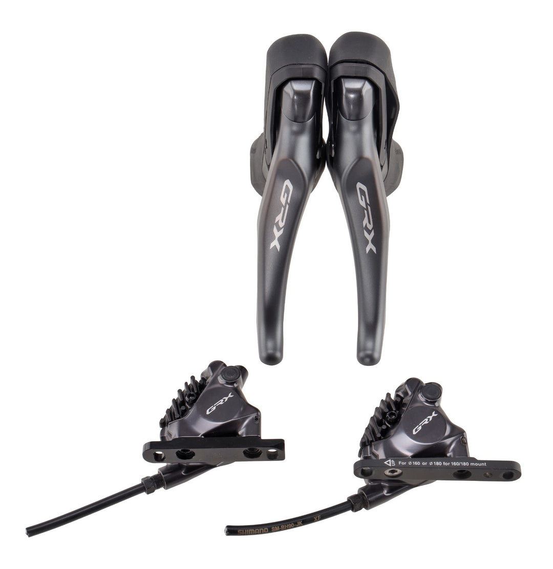 Shimano GRX ST-RX820 2x 12 Spd Gravel Bike Shifter Brake SET BR-RX820 Flat Mount