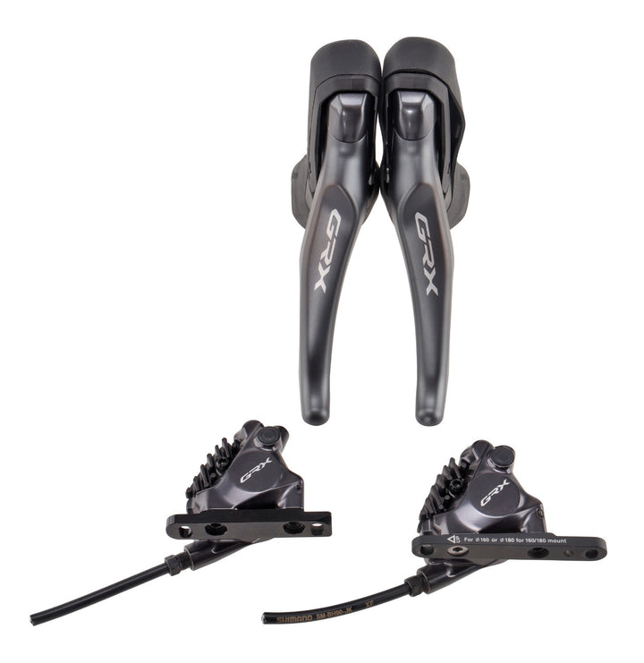 Shimano GRX ST-RX820 2x 12 Spd Gravel Bike Shifter Brake SET BR-RX820 Flat Mount