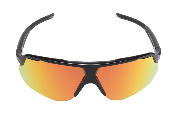Smith Motive Cycling Sunglasses Black Frame ChromaPop Red Mirror Cat 3 w/Hat