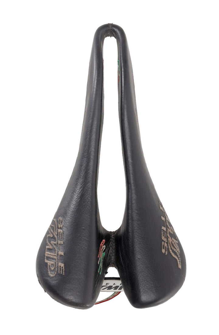 Selle SMP Stratos Road Bike Saddle 131mm BLACk 7 x 7mm Inox Steel Cutaway Italy