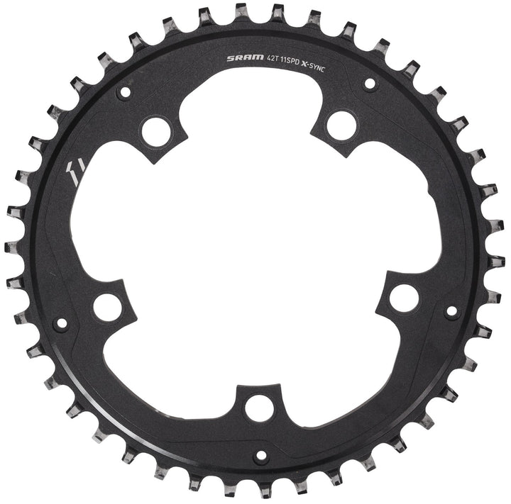 SRAM 42T X-Sync 1 x 11 Speed Gravel Bike Chainring 110mm BCD 5-Bolt Cyclocross