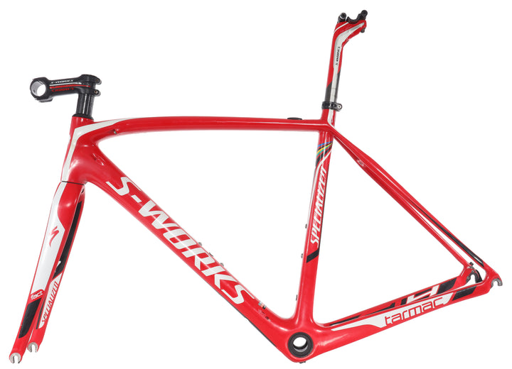 Specialized S-Works Tarmac SL4 Carbon Road Bike Frameset 54cm FLO RED 11r 2012
