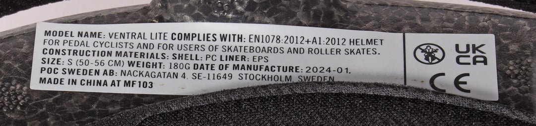 poc EF Cannondale Pro Team Ventral Lite Road Bike Helmet SM 50-56cm Race