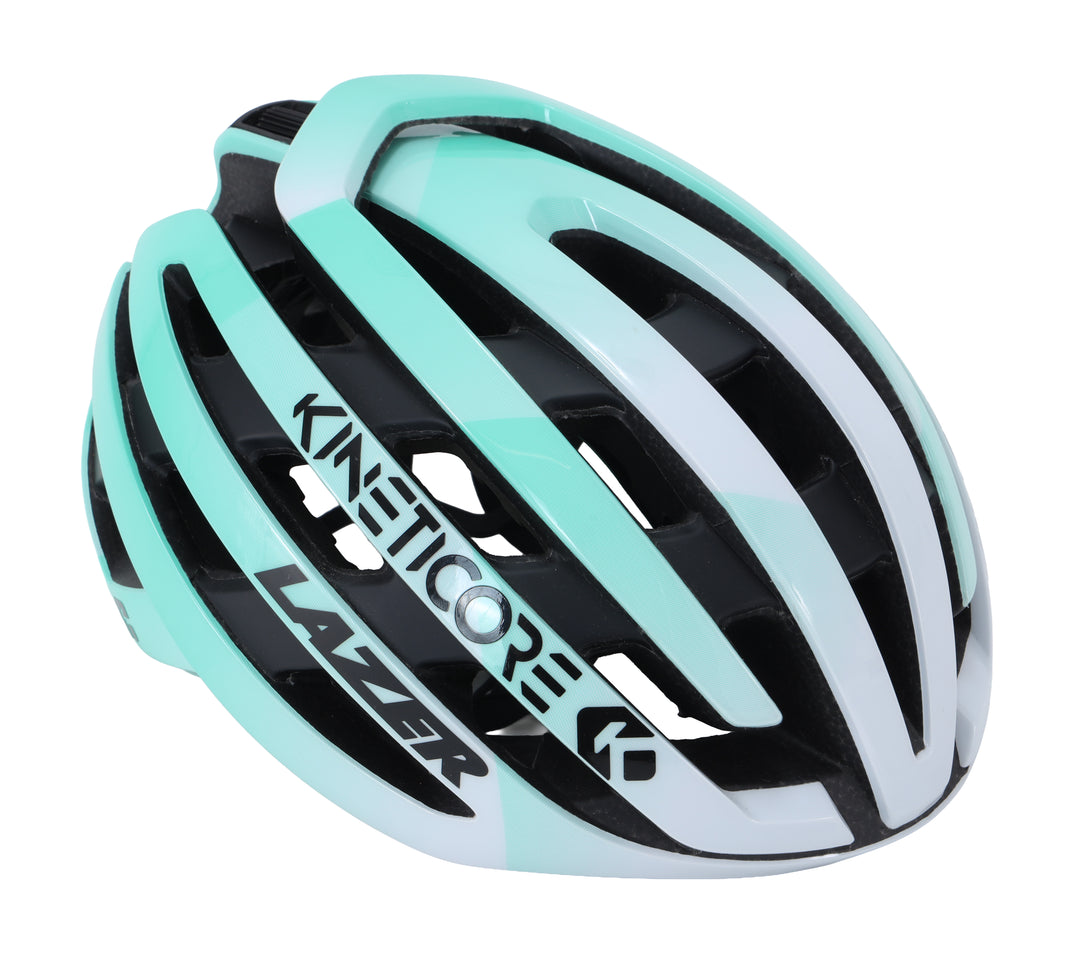 Lazer Z1 Kineticore Road Bike Helmet SM 52-56cm White/Turquoise Ltd Edition Gravel