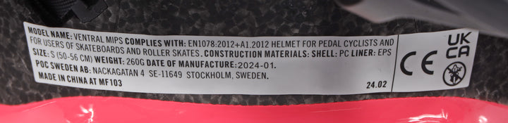 poc EF Cannondale Pro Team Ventral MIPS Road Bike Helmet SM 50-56cm Race NEW