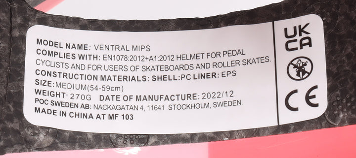 poc EF Cannondale Pro Team Ventral MIPS Road Bike Helmet MD 54-59cm Race NEW