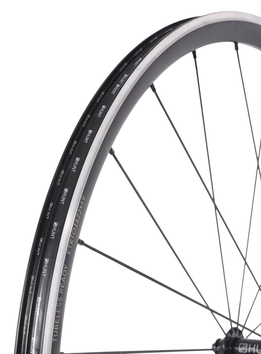 HUNT 4 Season Alloy Tubeless Road Bike FRONT Wheel 700c QR Rim Brake Gravel CX