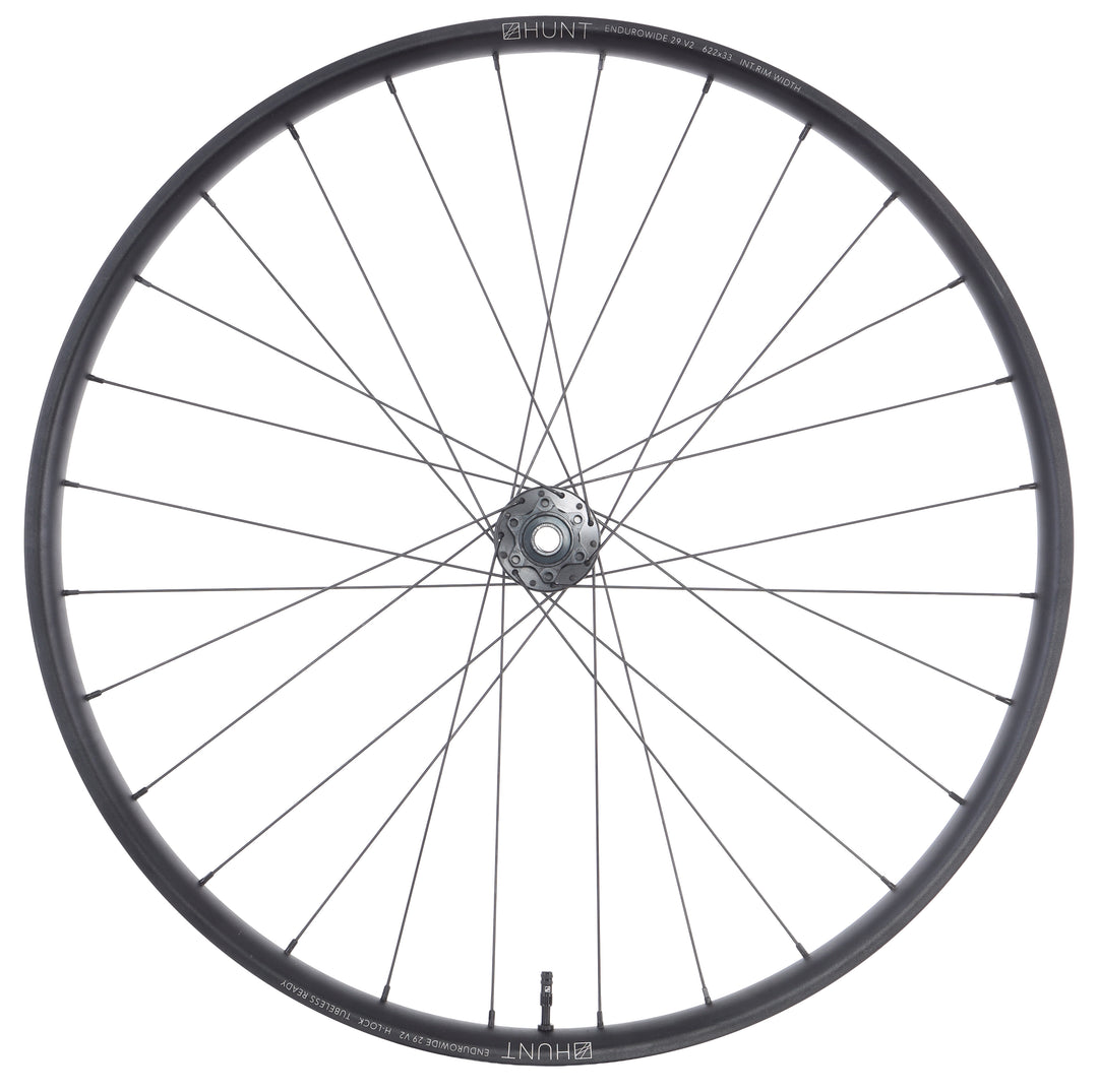 HUNT Enduro Wide V2 MTB 29 Alloy Mtn Bike FRONT Wheel 6 Bolt Disc 15x 110mm 33mm