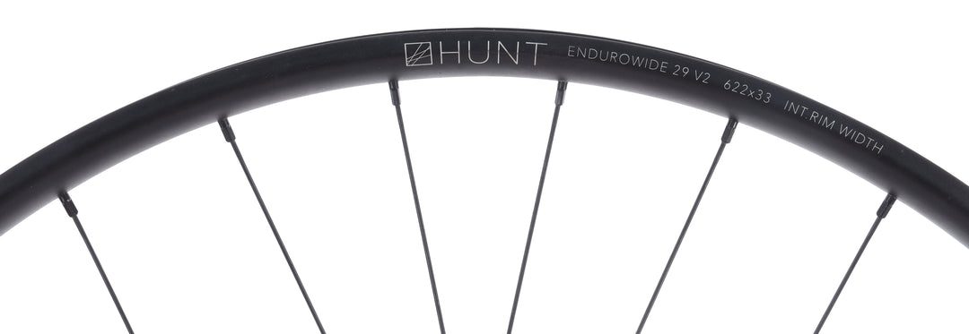 HUNT Enduro Wide V2 MTB 29 Alloy Mtn Bike FRONT Wheel 6 Bolt Disc 15x 110mm 33mm