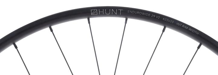 HUNT Enduro Wide V2 MTB 29 Alloy Mtn Bike FRONT Wheel 6 Bolt Disc 15x 110mm 33mm