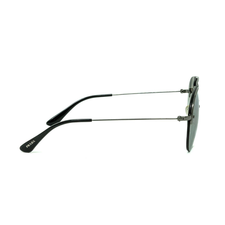 Prada PR54US Men's Gunmetal Aviator Sunglasses Smoke Lens Lifestyle