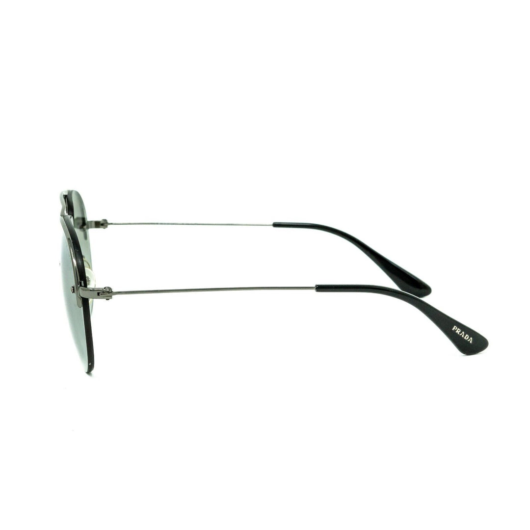 Prada PR54US Men's Gunmetal Aviator Sunglasses Smoke Lens Lifestyle