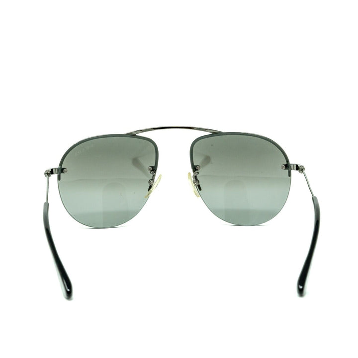 Prada PR54US Men's Gunmetal Aviator Sunglasses Smoke Lens Lifestyle