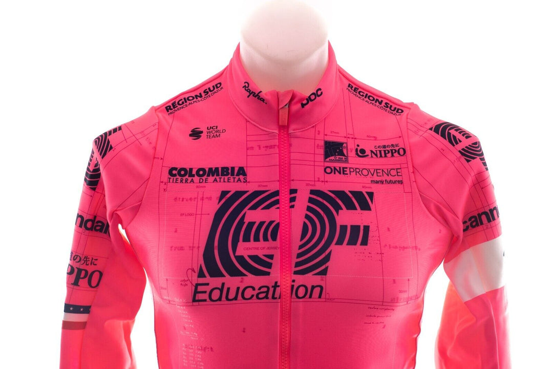 Rapha EF Education First Winter Jacket Men SIZE 1 Pink Road Bike USA Champ 2021