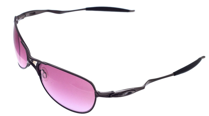 Oakley Crosshair S Sunglasses Polished Dark Chrome 05-976 Purple Lens Lifestyle