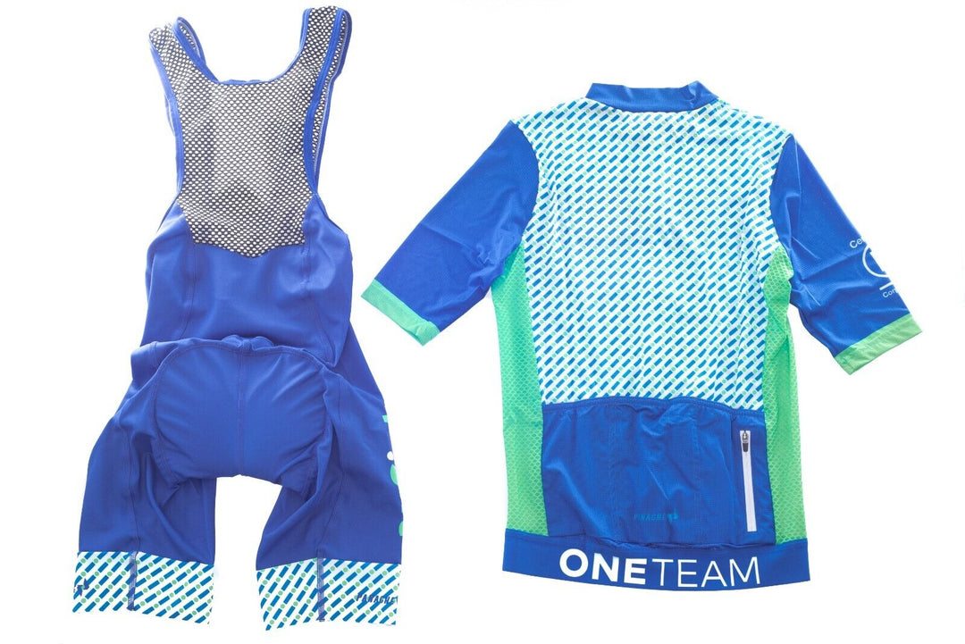 Panache Uplight Team Short Sleeve Cycling Kit Men XXS/XS Blue Road Bike Gravel