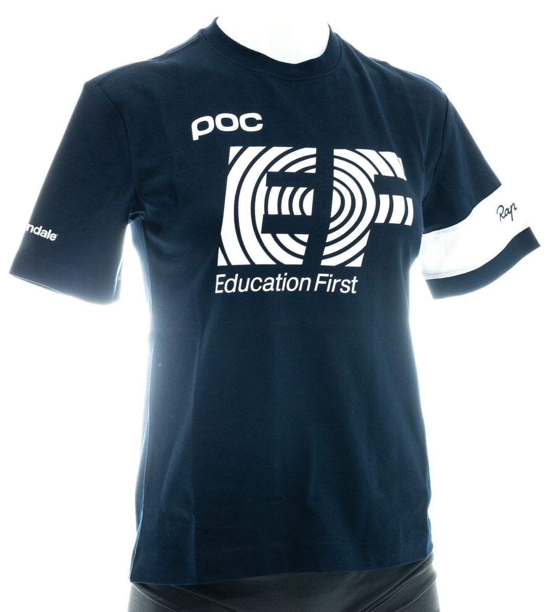 Rapha EF Education First Pro Team Sponsor Short Slv Cotton T-Shirt Women XS Navy