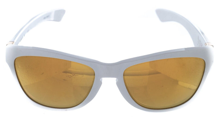 Oakley Jupiter Sunglasses Polished White 03-249 Gold Mirror Lens Lifestyle Bike