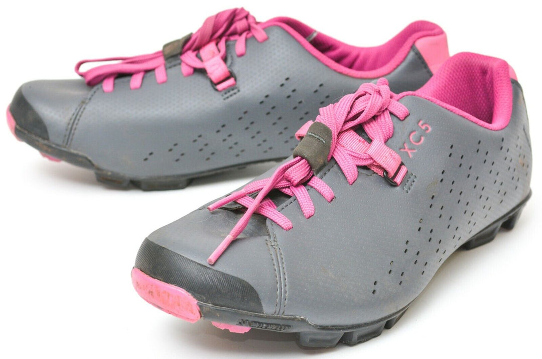 Shimano XC5 Women Carbon Mountain Bike Shoes EU 40 US 7.8 2 Bolt Gravel Lace MTB