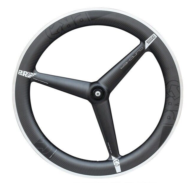 PRO 3 Spoke Ultegra CL40 Carbon Clincher Front Wheel 700c QR TT Track Triathlon