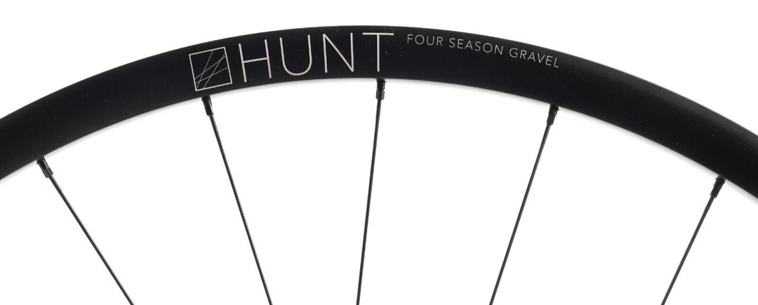 HUNT 4 Season Gravel Disc CL Alloy FRONT Wheel 12x 100mm Tubeless Road 700c Road