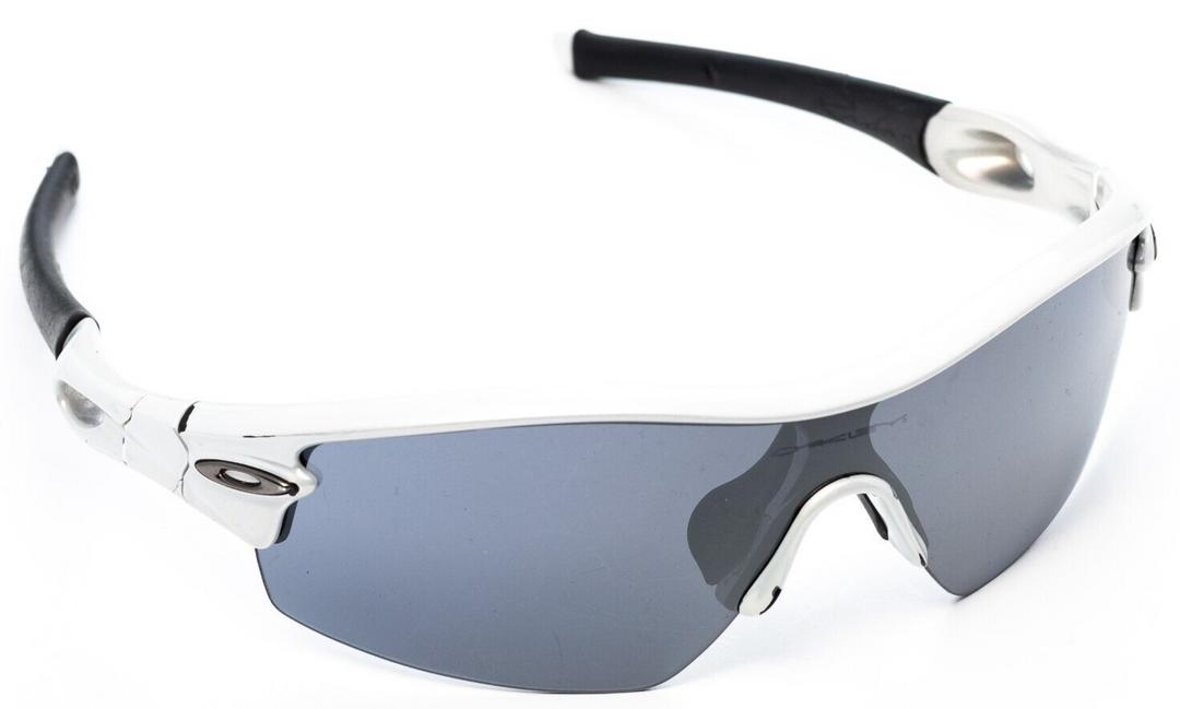 Oakley Radar Pitch Straight Stem Sunglasses Polished Pearl White Iridium Bike CX