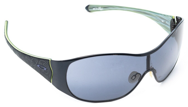 Oakley Breathless Sunglasses Green Black Silver 05-945 Grey Lens Lifestyle Bike