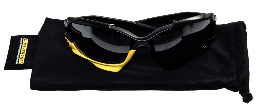 Oakley Jawbone LIVESTRONG Racing Jacket Sunglasses Polished Black Iridium Prizm